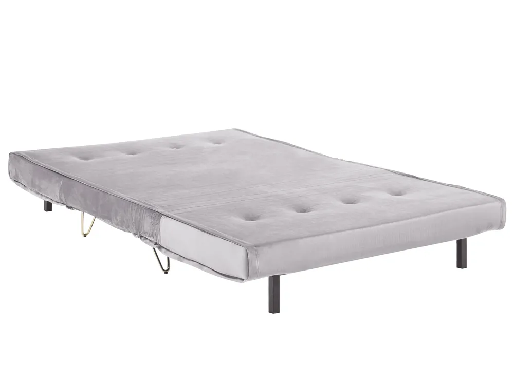Living Room Set 3 Seater VESTFOLD Velvet Grey_808943