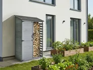 Tool Shed CENGIO 130 cm 57 cm Fir Wood Grey_1015047