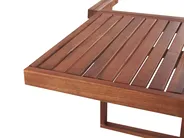 Balcony Table UDINE 70 cm 69 cm Acacia Wood Brown_810120