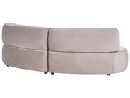 Soffa 3-sits LAERDAL Sammet Taupe_1062023
