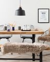 Sheepskin Rug ULURU Brown 65 x 110 cm