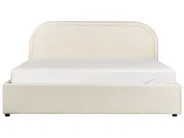 Ottoman Bed QUILLIEN Boucle Light Beige 140 x 200 cm (EU Double)_916525