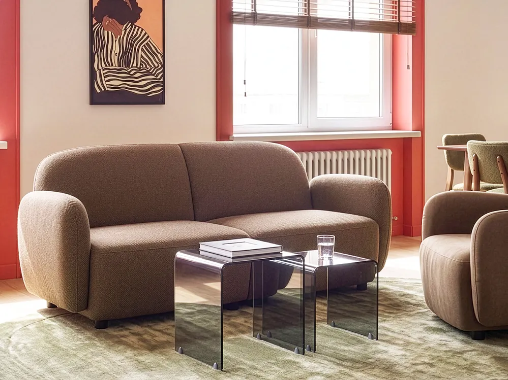 Soffa 2-sits JULE Brun