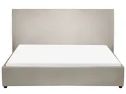 Säng med lamellram Sammet LAVAUR 160 x 200 cm Taupe_985332