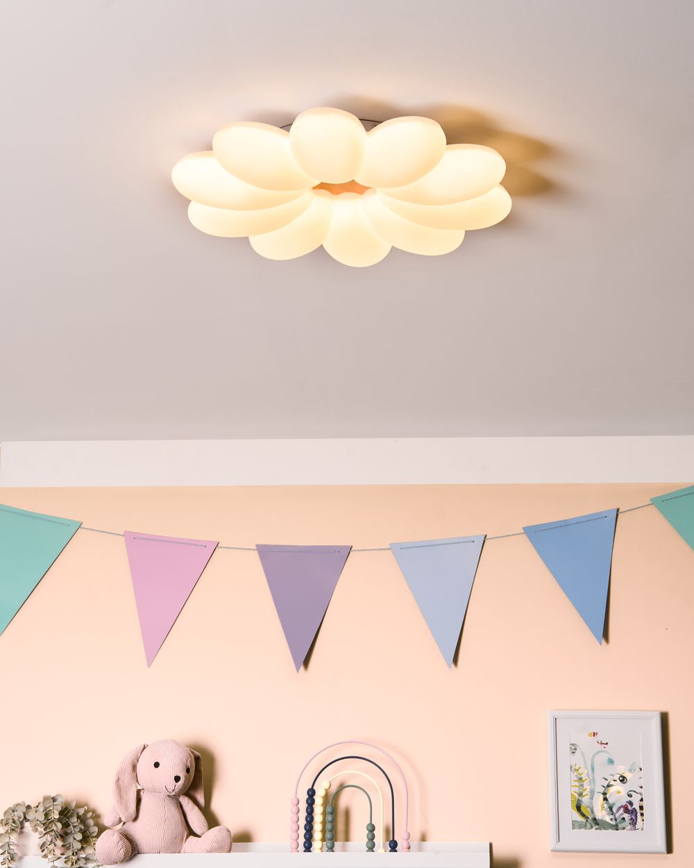 LED Ceiling Lamp Flower TINAU White