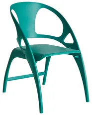 Set of 4 Garden Chairs NEMI Folding Teal_990623