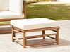 Garden Ottoman CERRETO Bamboo Off-White