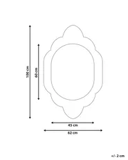 Wall Mirror FRESVILLE 62 cm 100 cm Pine Wood Light Brown_997722