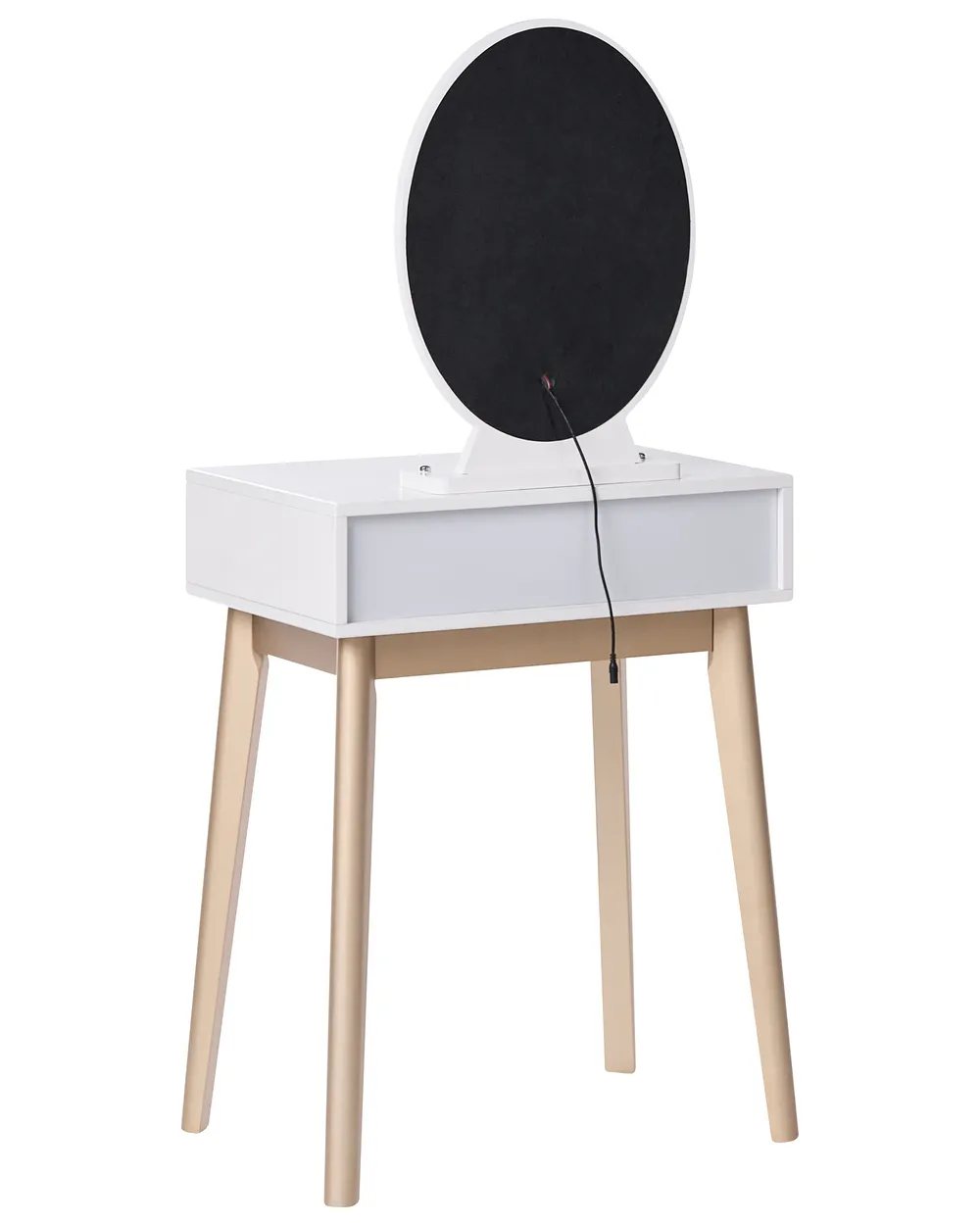 Dressing Table with Mirror and Stool ROSEY LED White_1071074