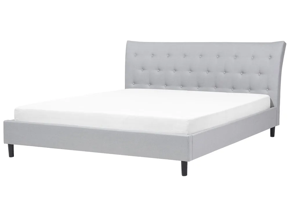 Bed Fabric SAVERNE 180 x 200 cm (EU Super King) Light Grey