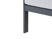 Garden Sofa 3 Seater KIATO Metal Light Grey_934617