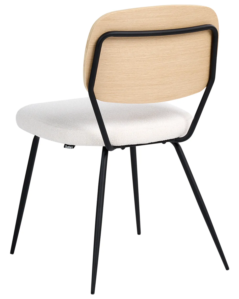 Set med 2 matstolar EILEEN Bouclé Off-White_1058337
