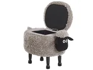 Djurpuff med förvaring SHEEP Får Grå_783608