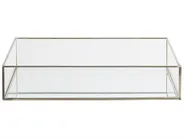 Dekorationsbricka GRENOBLE Glas Silver_789984