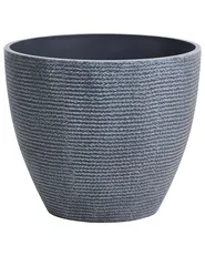 Set of 2 Plant Pots FRITILLARIA 50 cm Grey_1095510