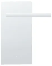 LED Bathroom Mirror MAUX 83 cm 100 cm Silver_1093779