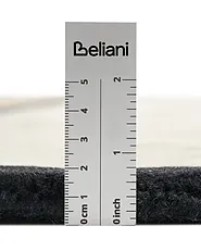 Rug SAKARO Taupe ø 160 cm Wool_1144423