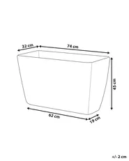 Kukkaruukku BARIS 74 cm Harmaa_761185