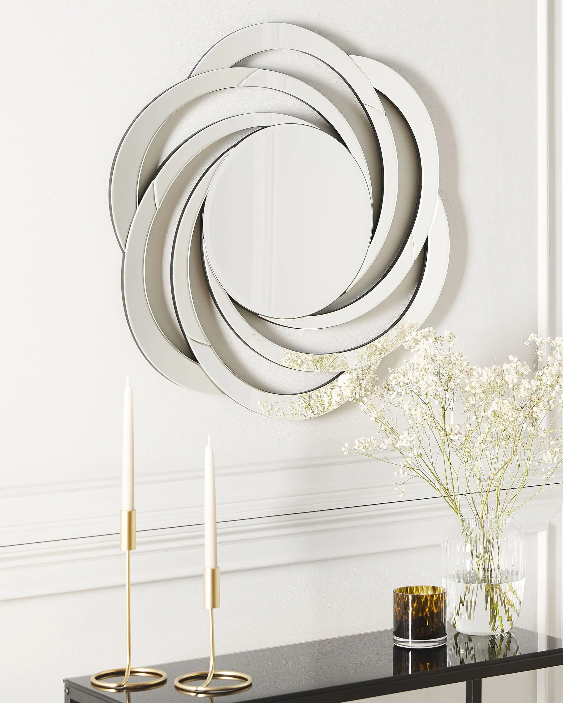 Väggspegel TREBAN 70 cm 70 cm Silver_820439