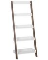 5 Tier Shelving Unit MOBILE TRIO 164 cm Brown/ White