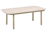 Garden Sofa with Table 4 Seater POLLINA Metal Brown_1078979