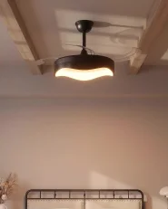 Ceiling Fan with Light ETONIA with Remote LED Black_1174082