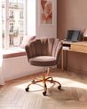 Desk Chair MONTICELLO Velvet Brown