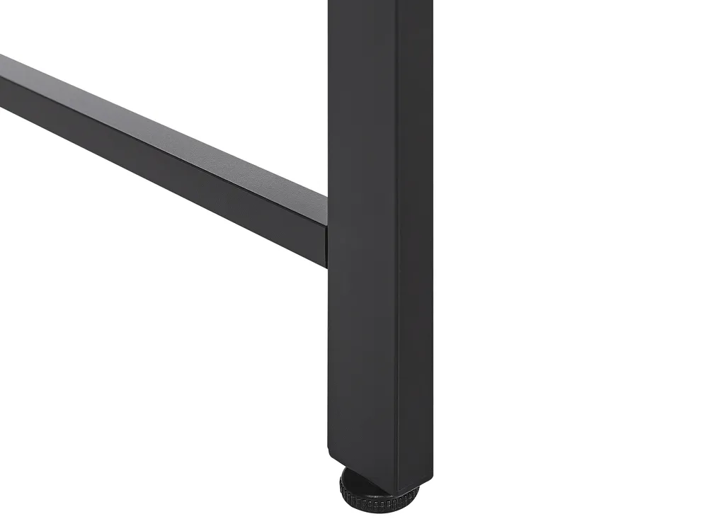 Skrivbord med anslagstavla VINCE 118 cm 60 cm Svart_821449