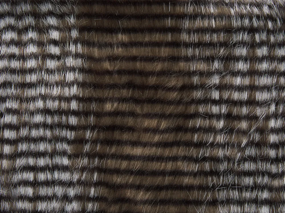 Blanket ASDAD Fabric 180 x 220 cm Brown_812723