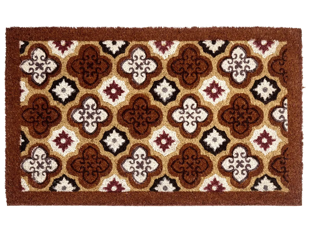 Doormat SELETNA Brown 45 x 75 cm Coir