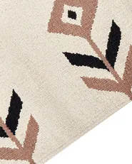 Matta NIAVAN Beige 160 x 230 cm Kelim Bomull_869873