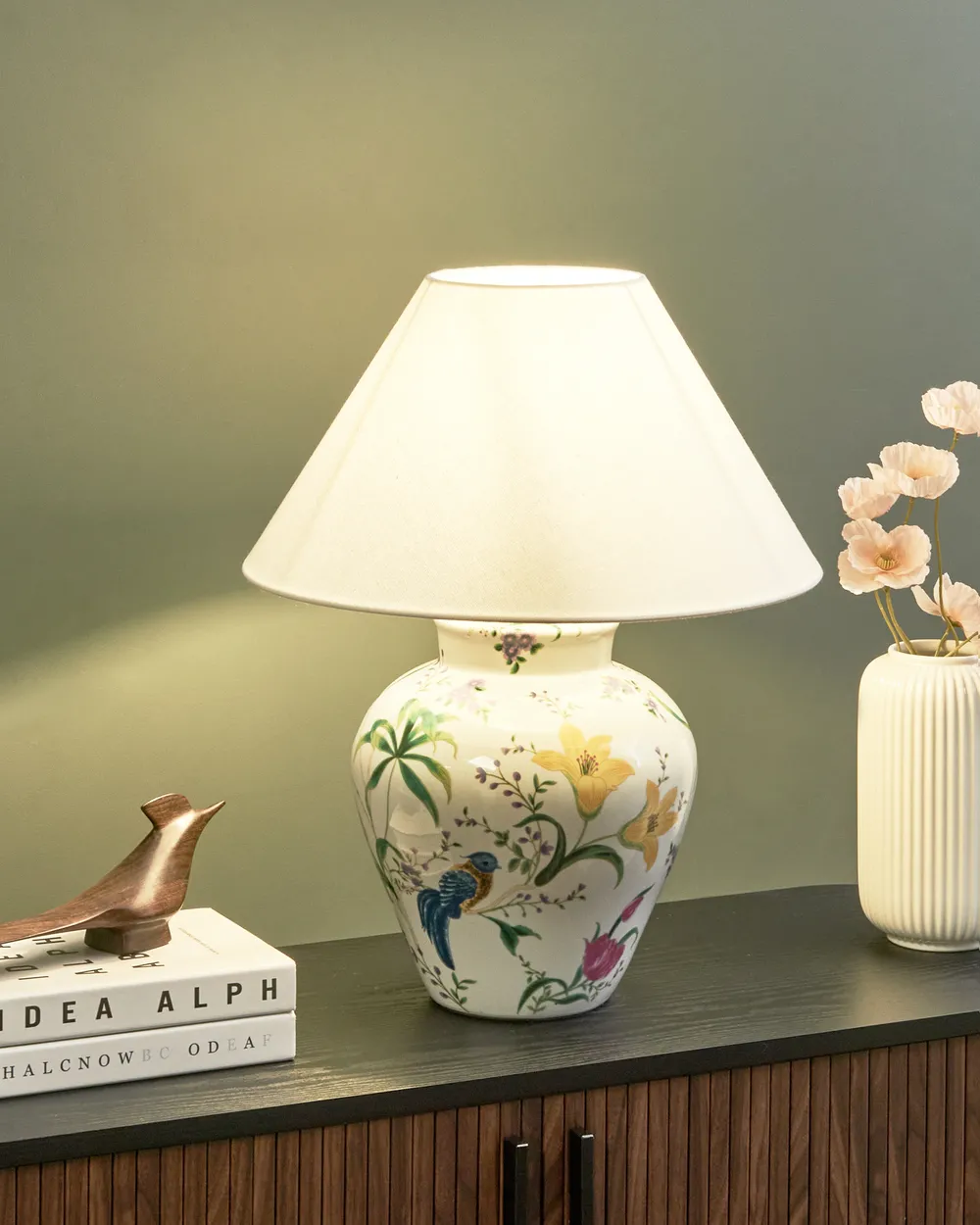 Table Lamp DIOGO Porcelain White