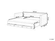 Dagbädd med förvaring Sammet MEUDON 90 x 200 cm Pastellrosa_1069131