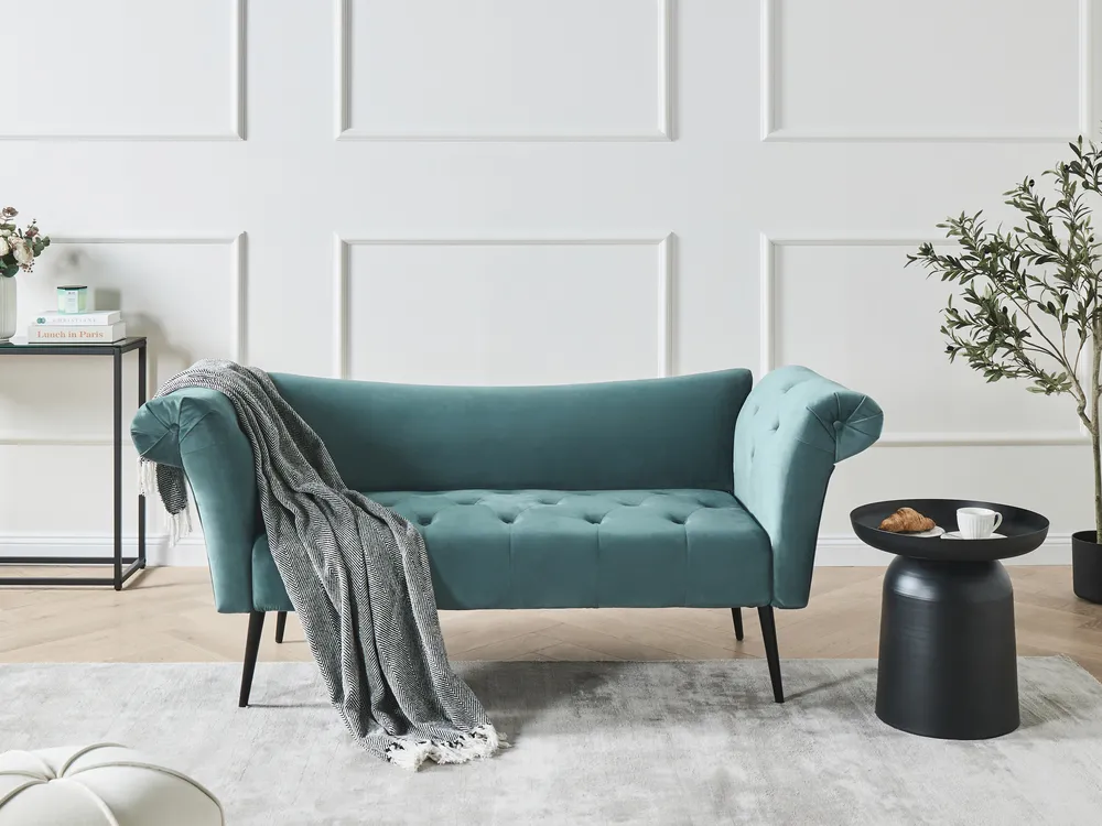 Chaise Longue NANTILLY Velvet Teal