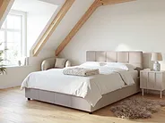 Seng med oppbevaring LAURESSES Lys beige 120 x 200 cm_1150416