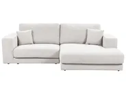 Corner Sofa 3 Seater LOFOTEN Fabric Off-White Left Hand_900419