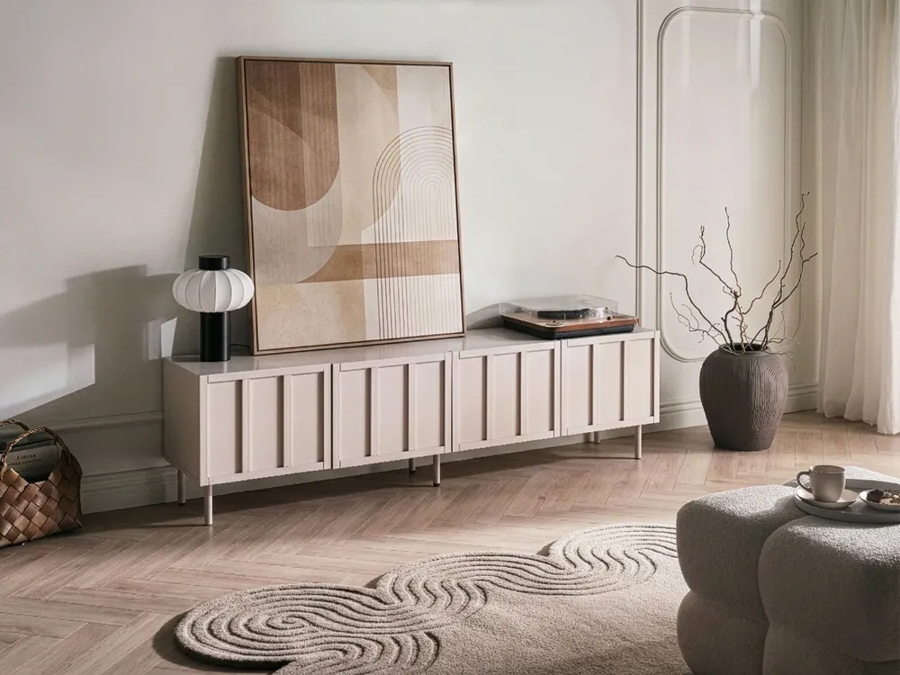 TV Stand CLUNES Light Beige