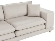 Sofa 2 Seater HEDEN with Cushion Fabric Light Beige_950528