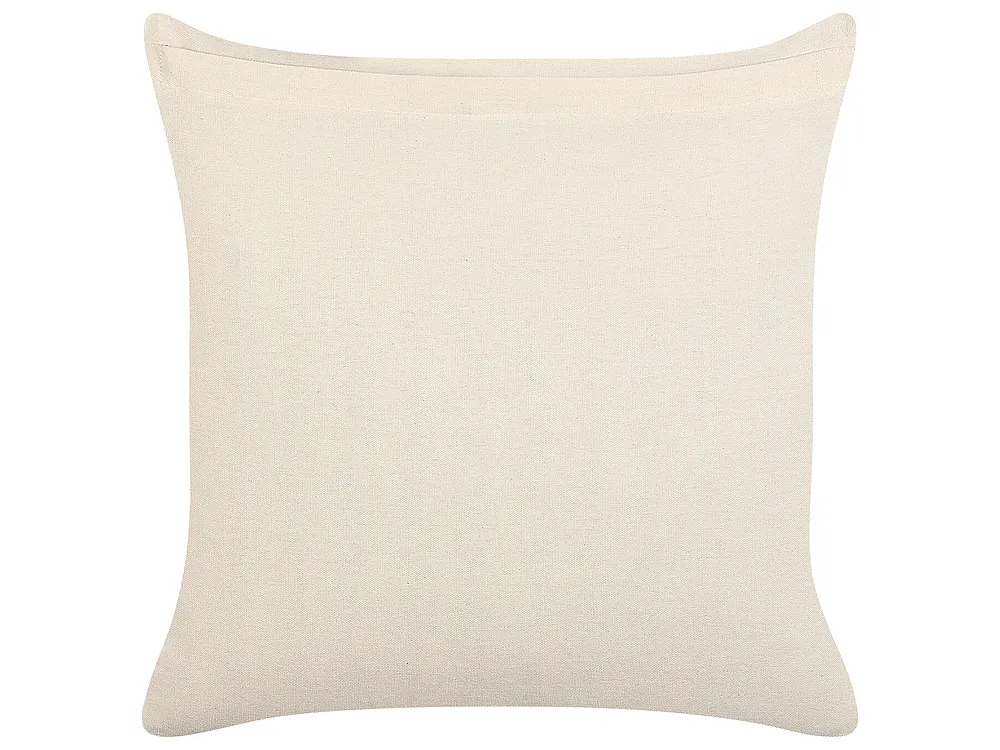 Throw Cushion CERCIS 45 x 45 cm Cotton Beige Geometric Pattern_838596