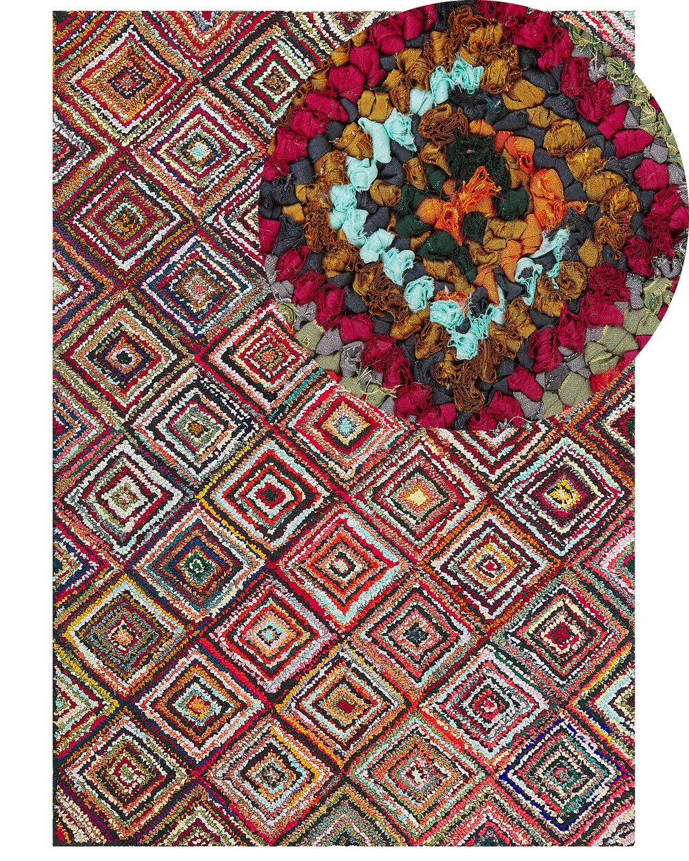 Teppe KAISERI Flerfarget 160 x 230 cm Bomull
