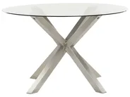 Garden Dining Set 4 Seater MALETTO/GROSSETO Stainless Steel Silver_956935