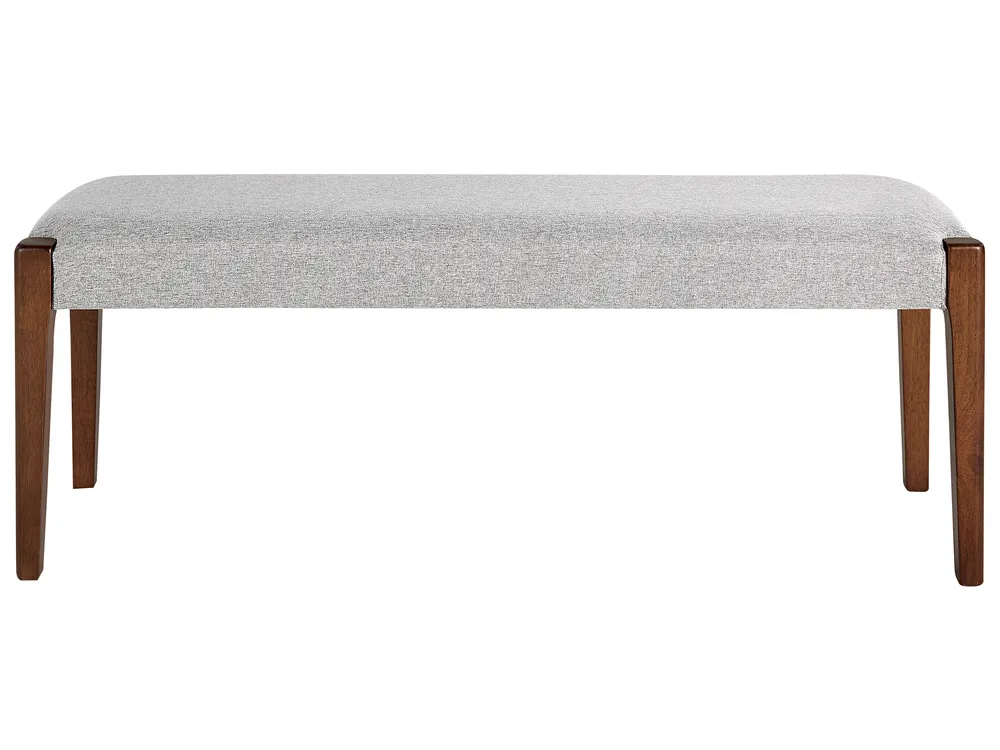 Upholstered Bench ELYRIA Fabric Dark Brown/ Grey_832028