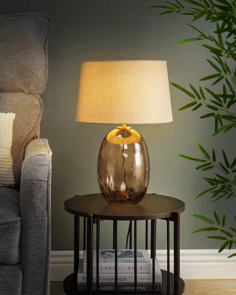 Table Lamp BONELLI Grey