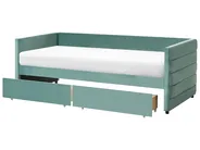 Daybed with Storage MARRAY Velvet Mint Green 90 x 200 cm (EU Single)_1022003