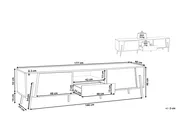 TV Stand BLACKPOOL Brown/ Black_816185