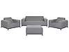 Garden Lounge Set with Table 5 Seater ROVIGO Grey