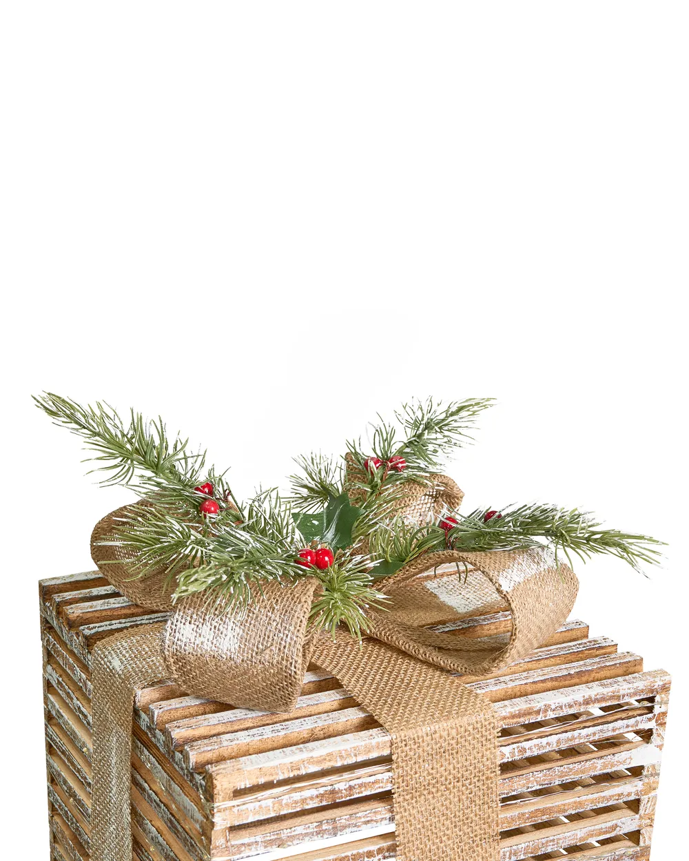 Set med 3 juldekorationer LED ROINE 15/20/25 cm Julklappar Brun_1028301