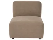 Modular Corner Sofa 3 Seater HEDE with Ottoman Fabric Brown Right Hand_1087458