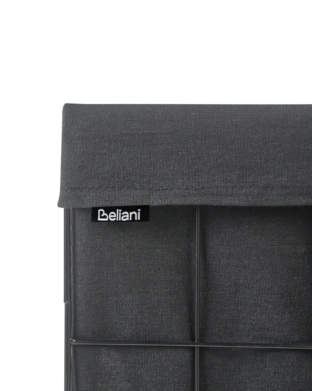 Laundry Basket CULPINA Metal Black 72 L_1063753