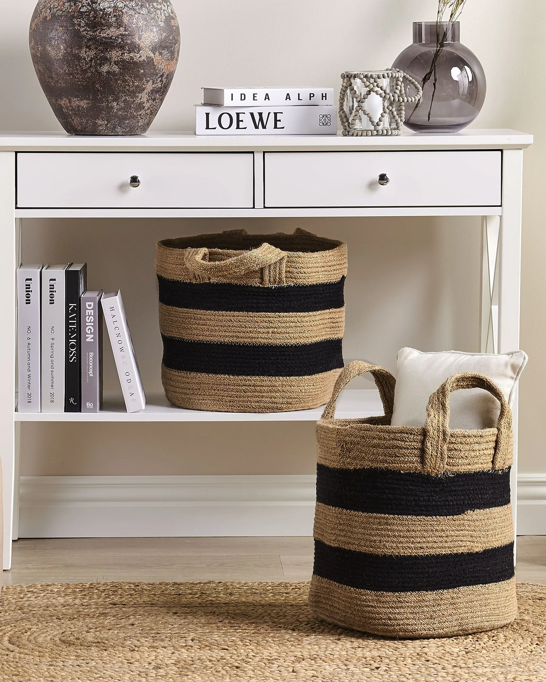 Set of 2 Baskets GEREDE Jute Natural_840210